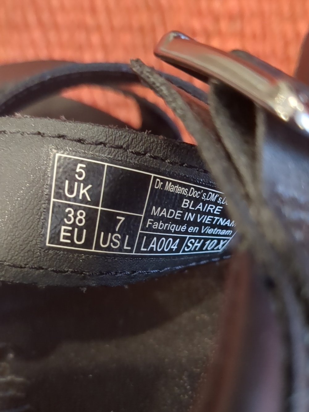 Dr. Martens Black Blaire Flatform Sandals 38 Size 7 - Picture 11 of 12